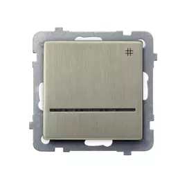 Перекрестный выключатель с подсветкой ospel sonata, без рамки, медь lp-4rms/m/44
