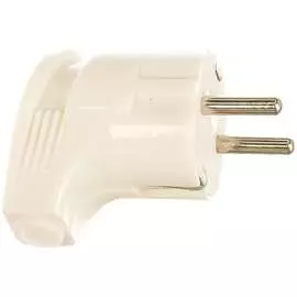 Переносная кабельная вилка EKF с заземлением, белая, 16 А, 250 В