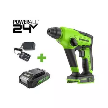 Перфоратор GreenWorks GD24SDS1 3803107VUA