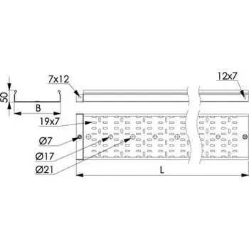Перфорированный лоток DKC 3526410