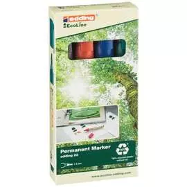 Перманентных набор маркеров EDDING ECO E-22/4S 1153886