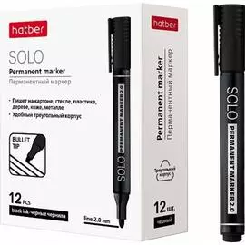 Перманентный маркер Hatber Solo 064256