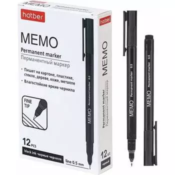 Перманентный маркер Hatber Memo 072609