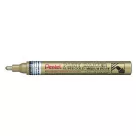 Перманентный маркер pentel paint 4.5мм, золото mmp10-x