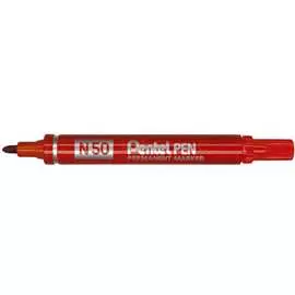 Перманентный маркер pentel pen 4.3мм, красный n50-b