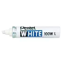 Перманентный маркер pentel white 5.5/6.5 мм, белый x100w-l
