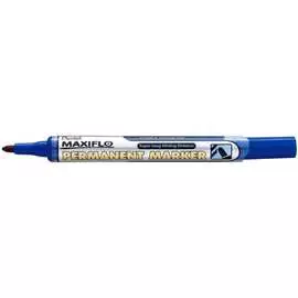 Перманентный маркер с жидкими чернилами и кнопкой подкачки чернил pentel maxiflo синий, 4.5 мм nlf50-c