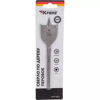 Перовое сверло по дереву KRANZ KR-91-0675