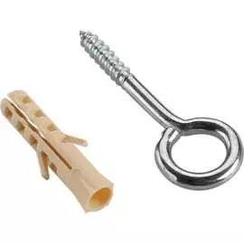 Петля-шуруп ЕВРОПАРТНЕР L30 х d4,1 x O9,6 мм 6 шт. 13 0648 4