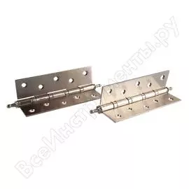 Петля стальная 125*75*2,5, 4 подшипника, декоративный колпачок ренц 125- 4bb ch sn