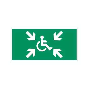 Пиктограмма для авар-эвакуац св-ка giant/vision/twofold/evade VARTON V5-EM03-60.003.032