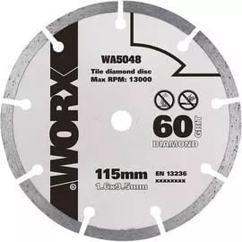 Пильный алмазный диск WORX WA5048