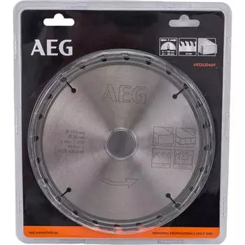 Пильный диск AEG Circular Saw Blades 190x30 мм, 24Z 4932430469