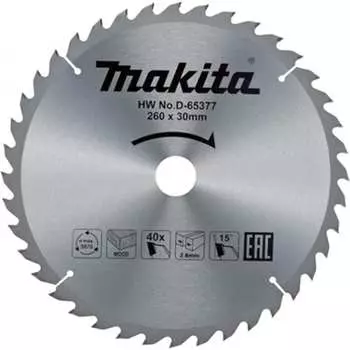 Пильный диск для дерева Makita D-65377