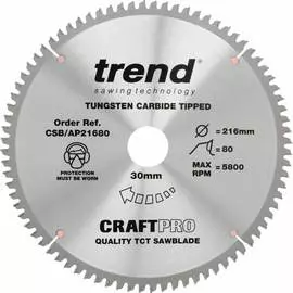 Пильный диск по алюминию и пластику Trend CSB/AP21680