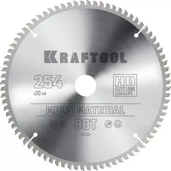 Пильный диск по алюминию KRAFTOOL Multi material 36953-254-30