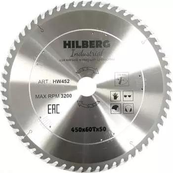 Пильный диск по дереву Hilberg Hilberg Industrial HW452