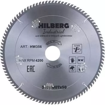 Пильный диск по дереву Hilberg Hilberg Industrial HW356