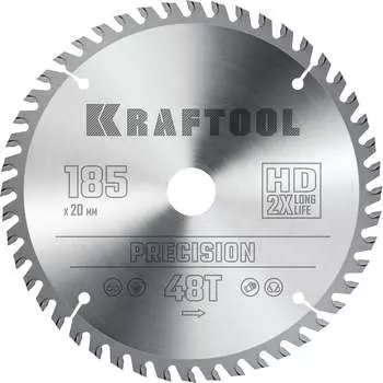 Пильный диск по дереву KRAFTOOL Precision 36952-185-20