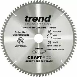 Пильный диск по дереву Trend CSB/CC26080