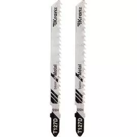 Пилка для лобзика по мягкому металлу KRANZ T127D KR-92-0318
