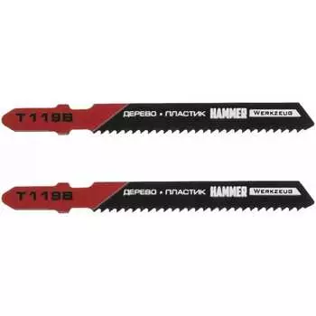 Пилка для мягкого дерева для лобзика Hammer
