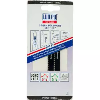 Пилка для стеклопластика, мат. с содерж.эпоксидных смол до 65мм WILPU 259500002