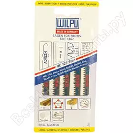 Пилка для дерева до 60мм и пластмассы WILPU 210500005