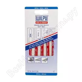 Пилка для тонкой жести, стали от 1,2 до 2мм WILPU 256000005