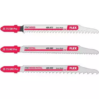 Пилки для электролобзика JS 75 Pro Set VE 3 FLEX 490008