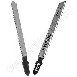 Пилки для лобзиков по дереву и пластику t101d, 5 шт. hyundai 204113