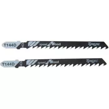 Пилки для лобзиков по дереву ТУНДРА 7347465