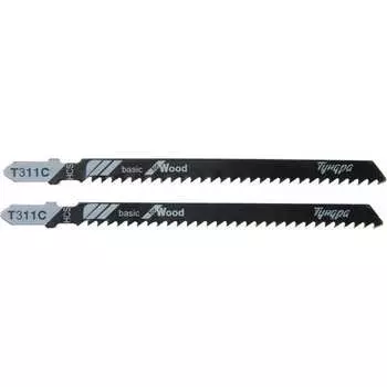 Пилки для лобзиков по дереву ТУНДРА 7347467