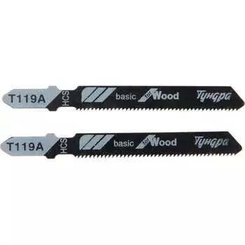 Пилки для лобзиков по дереву ТУНДРА 7347457