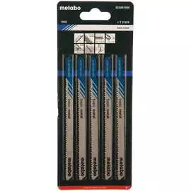 Пилки по стали и цветным металлам t318b (106х2 мм, hss, 5 шт.) metabo 623697000
