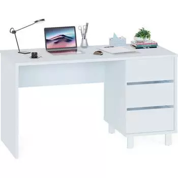 Письменный белый стол СОКОЛ СПм-210 00-00015564