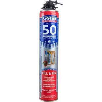 Пистолетная всесезонная монтажная пена KRASS