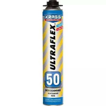 Пистолетная всесезонная монтажная пена KRASS ULTRAFLEX 50 Лк-00003979