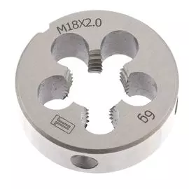 Плашка м18 х 2,0 мм сибртех 77050