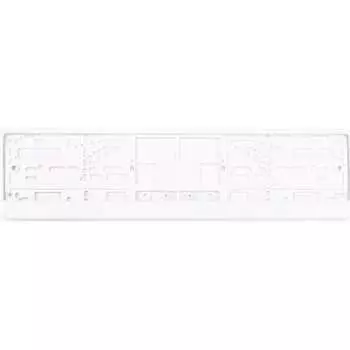 Пластиковая двусоставная номерная рамка AUTOPROFI RAM WH