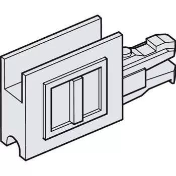 Пластиковая концевая заглушка Hafele Slido F-Line14 25A 415.13.010