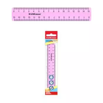 Пластиковая линейка ErichKrause Pastel 49535