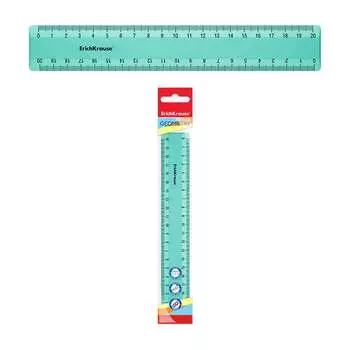 Пластиковая линейка ErichKrause Pastel 53680