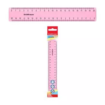 Пластиковая линейка ErichKrause Pastel 49543