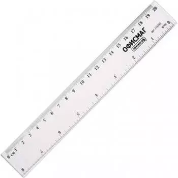Пластиковая линейка ОФИСМАГ