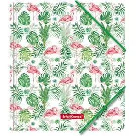 Пластиковая папка для тетрадей ErichKrause Tropical Flamingo 49356