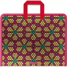Пластиковая папка ErichKrause Pink&Yellow Beads 52847