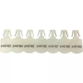 Пластиковая пломба для сумок папок конвертов и пеналов ООО Пломба.Ру Цвет Белый, 250 КПП-1-0002