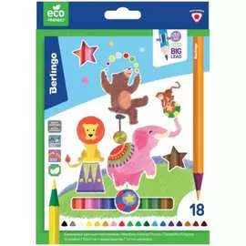Пластиковые цветные карандаши Berlingo
