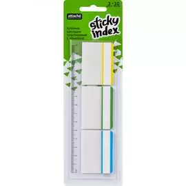 Пластиковые клейкие закладки Attache Selection 383741